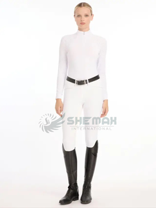 La última camisa de montar para mujer, camiseta ecuestre ligera transpirable de manga larga, ropa de entrenamiento de secado rápido que absorbe la humedad - Product Image 3