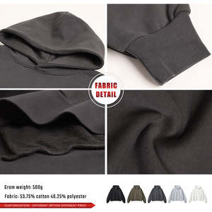 Vente en gros de sweats à capuche en coton 460 GSM sweats lourds sweats chauds doux personnalisables pour hommes - Product Image 6