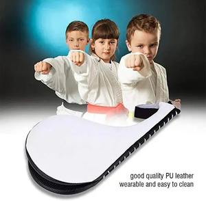 Blanc/Noir-Couleur Premium Qualité Logo Personnalisé Pu Cuir Punch Paddles Coaching Main Cible Boxe Formation Punch Paddles - Product Image 2