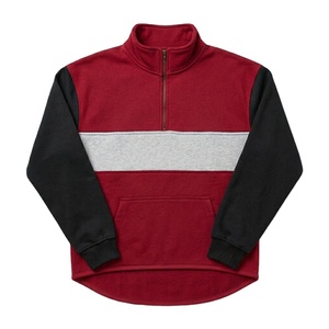 Sudadera con capucha de forro polar cepillado 100% algodón, cómoda, con cremallera de 1/4, logotipo estampado y bordado, precio mayorista para granja ovejera - Product Image 4