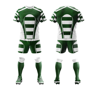 Uniforme de rugby de diseño personalizado para hombre, Camiseta deportiva con pantalones cortos, kit de entrenamiento y Partido de tela de poliéster cómodo - Product Image 1