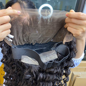 วิกผมมนุษย์100% พรีเมี่ยมทรงตรงสำหรับผู้หญิงผิวดำวิกผมมนุษย์ทรงหยักลึกให้ความรู้สึกโปร่งใส - Product Image 3