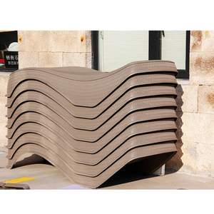 سرير شمس فاخر للفنادق للاستخدام الخارجي مقاوم للماء كرسي استلقاء للشاطئ والفناء وحمام السباحة - Product Image 4