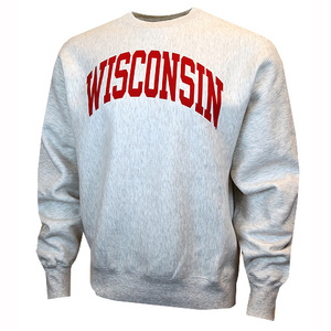 Sweat-shirt en molleton de coton à col rond de haute qualité fait sur mesure à motif solide Pull en polaire de haute qualité de grande taille - Product Image 2