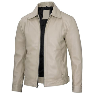 Veste en cuir de qualité supérieure, service OEM, prix abordable, meilleur matériau de qualité, vestes en cuir pour hommes - Product Image 5