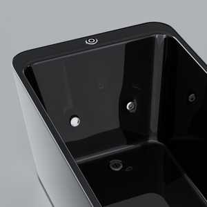 Baignoire autoportante ICEGALAX au design moderne, forme rectangulaire, en fibre de verre - Product Image 5