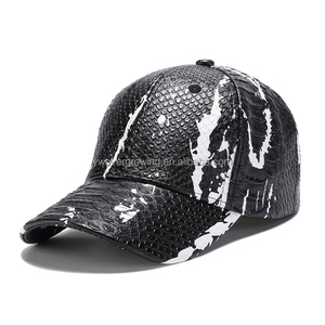 Casquette de camionneur Gorras en cuir PU avec logo avec broderie en maille personnalisée de haute qualité - Product Image 1