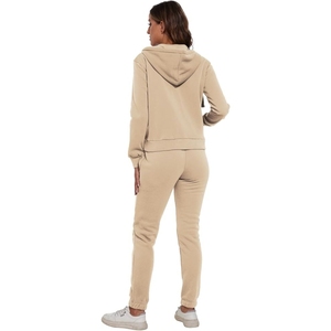 Ensemble de survêtement de course à pied pour femmes, imprimé personnalisé en gros, 2 pièces, coupe ajustée, léger, à capuche, pour l'entraînement sportif et le jogging - Product Image 2