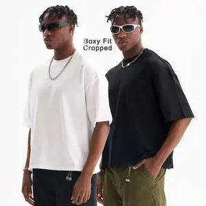 Camisetas Casuales de Algodón 100% para Hombre, Hombros Caídos, Impresión Personalizada al por Mayor, Corte Regular, Secado Rápido y Transpirable - Product Image 5