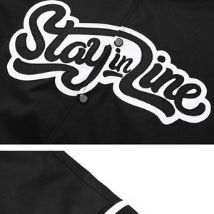 Chaquetas universitarias de tendencia superior para hombre, prendas de vestir de otoño con letras, chaqueta Bomber informal de béisbol deportiva para invierno - Product Image 3