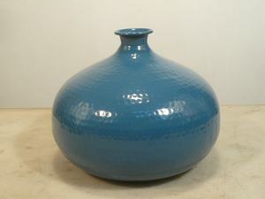 Florero de metal martillado plateado, decoración de mesa, decoración para el hogar y la sala de estar - Product Image 3