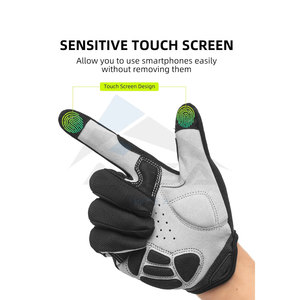 Gants de vélo de montagne pour hommes et femmes, respirants, légers, avec coussinets en gel, compatibles écran tactile, antidérapants, pour VTT - Product Image 5