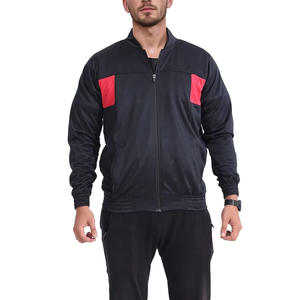 Chaquetas de nailon de poliéster, conjunto de pantalones cortos para hombre, traje de jogging, Color de contraste de retazos, conjuntos cortos cortavientos de gran tamaño para hombre - Product Image 1