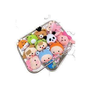 Usine directe meilleur prix Adorable peluche faite à la main Animal en peluche Amigurumi poupée Crochet porte-clés meilleur cadeau d'anniversaire de noël - Product Image 1