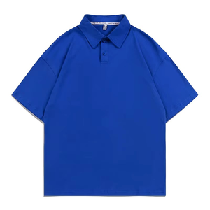 Polos rojos de verano para hombre, camisetas ajustadas de manga corta a la moda para hombre, camiseta informal de Color sólido, camisetas Polo de talla grande - Product Image 5
