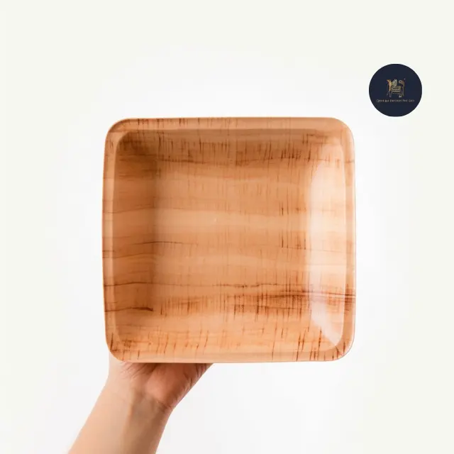 Amazon Top Selling Leaf Bowl - Areca Palm Leaf Bamboo Products - 100% Natural Biodegradable Compostable Ecofriendly Square Bowl