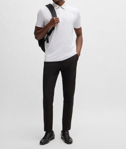 Polo de algodón 100% para hombre, camisetas con logotipo personalizado impreso, liso, transpirable, en blanco, informal, de manga corta, tejido de punto de alta calidad - Product Image 4