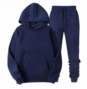 Ensemble deux pièces pour homme, Sweat à capuche, survêtement uni, jogging, survêtement - Product Image 3