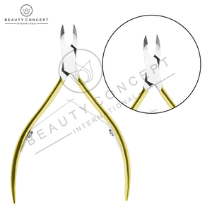 Stainless Steel Cuticle Nipper Gold Nail Pliers Clipper with Double Springs Handle Sharp Cuticles Pushers Remover Scissors - Product Image 6