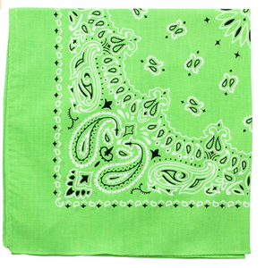 Custom Print Multifunctional Bandana Scarf Large Cotton Paisley <b>Bandanas</b> - Product Image 5