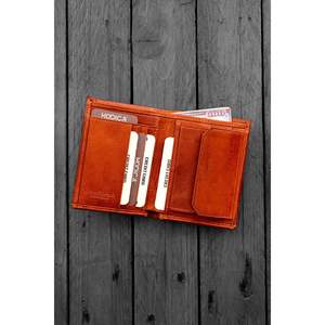 กระเป๋าสตางค์ลำลองสำหรับผู้ชายหนังแท้สีดำพร้อมช่องใส่จิงโจ้และกระดุมที่ใส่บัตรใช้งานได้ทุกวัน-โอเรกอน - Product Image 6