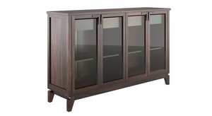 Meuble de rangement de salon salle à manger de luxe rangement antique 3 portes buffet en bois de récupération - Product Image 3