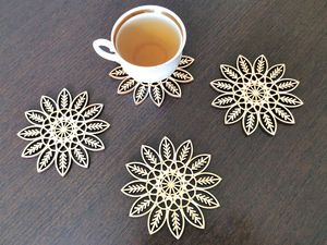 Ensemble de sous-verres décoratifs en métal ajouré, motif gravé creux pour la salle à manger et le thé, vente en gros - Product Image 3