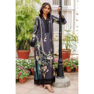 Flowy Floral Viscose <b>Kaftan</b> for <b>Plus</b>-<b>Size</b> Women - Product Image 3