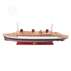 Normandie Mô Hình Tàu 104 Cm Thủ Công Bằng Gỗ Bản Sao Sơn Tuyết Tùng Hiển Thị Đứng Bao Gồm Nghệ Thuật Tình Yêu Phong Cách Trang Trí Nội Thất Quà Tặng - Product Image 2