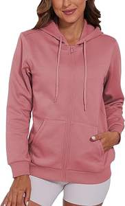 Sweats à capuche zippés pour femmes de haute qualité à capuche à manches longues - Product Image 6