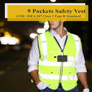 Chaleco de Trabajo de Invierno Unisex Personalizado OEM, Alta Visibilidad, Resistente al Viento, Impermeable, Clásico, Acolchado, Transpirable, de Poliéster - Product Image 3