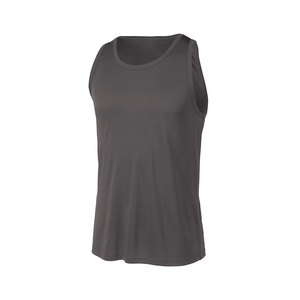 High Quality <b>Grey</b> Tank <b>Top</b> for Mens Custom Sportswear Gym <b>Vest</b> Sleeveless Quick Dry Singlet for Workout & Fitness OEM Supplier - Product Image 3