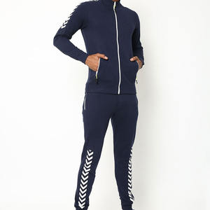 Survêtement pour homme de qualité supérieure, léger, automne, uni, décontracté, respirant, confortable, deux pièces, logo personnalisé - Product Image 1