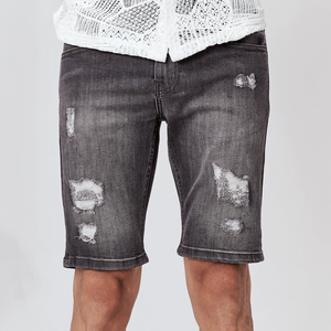 กางเกงขาสั้นผ้ายีนส์สำหรับผู้ชายกางเกงขาสั้นผ้าเดนิมสำหรับผู้ชายดีไซน์ยอดนิยม - Product Image 1