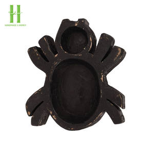 BEST SELLER Bougie en bois d'acacia, porte-bougie pour la maison, décoration de fête, décoration d'Halloween, fabriqué au Vietnam - Product Image 2