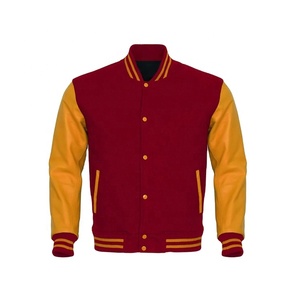 Custom Quality Canvas Bomber <b>Jacket</b> for <b>Men</b> Winter Varsity Baseball <b>Jacket</b> with Chenille Embroidery <b>Letter</b> Pattern Waterproof - Product Image 1