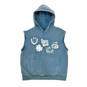 Sudaderas con Capucha de Invierno de Diseño Personalizado al por Mayor, Unisex, Logotipo Personalizado, Parche de Chenilla Bordado, Ajuste Holgado, Transpirable - Product Image 2