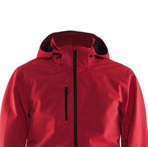 Nouveau modèle de veste softshell pour hommes fermeture éclair complète pour hommes décontractés avec logo personnalisé et design de veste softshell pour hommes - Product Image 4