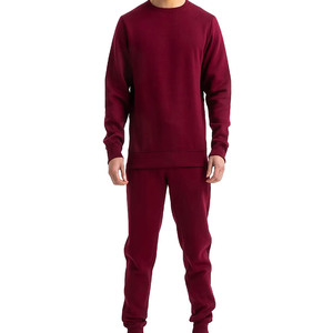 Top Selling Durable Material High Quality Winter Casual Solid 100% Cotton Men <b>Sweat</b> Suits <b>Sets</b> Quick Dry Lightweight Breathable - Product Image 1
