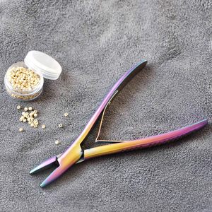 Herramientas de extensión de cabello de sujeción fuerte profesional, alicates, enlaces, Micro anillos, extensiones, abridor de cuentas, salón de acero inoxidable, OEM INTENSO - Product Image 6