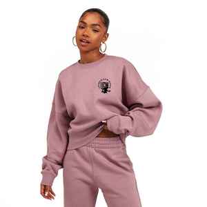 Vente en gros OEM Pantalon à capuche avec fermeture éclair pour femmes Costume de survêtement en coton à la mode Superbe pantalon actif pour femmes - Product Image 1