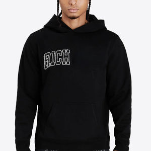 Sudaderas con Capucha para Hombre en Oferta, Nuevo Modelo, Mezcla de Algodón y Felpa, Transpirable, Ligera, Ropa de Invierno, Diseño con Bolsillo y Pedrería - Product Image 3