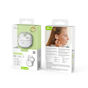 Digitalome EP-110 White Wireless for Bluetooth In-Ear Headset with Waterproof Earbuds <b>Microphone</b> for Gaming Mobile <b>Phones</b> Comput - Product Image 2