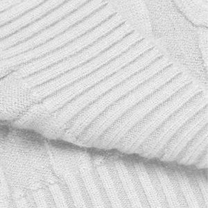 Pulls d'hiver pour hommes coupe ajustée anti-rides avec col rond pull en polyester de couleurs unies - Product Image 5