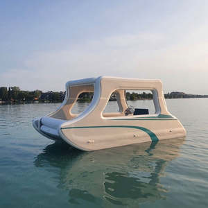 Yacht de fête gonflable électrique de luxe, qualité marine, écologique, en PVC durable, avec plancher antidérapant pour utilisation en mer, 5 à 10 personnes - Product Image 2