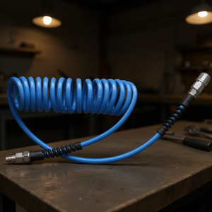 Ensemble de tuyaux spirales, diamètre intérieur 8 mm, diamètre extérieur 12 mm, longueur 7,5 m, DN 7,2, raccord EWO pour outils d'atelier - Product Image 3