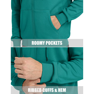 Hiver personnalisé grande taille sweat à capuche pour femme DTG luxe sweat à capuche zippé logo personnalisé sweat vierge unisexe sweat à capuche zippé pour hommes - Product Image 3