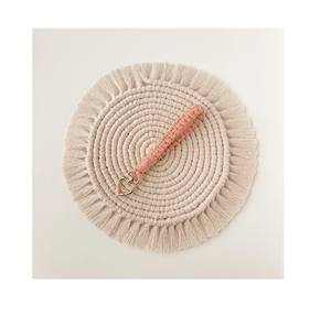 Napperons Design frais tapis de tasse bohême nappe caboteur tasse Pad nordique tapis antidérapant pur fabriqué à la main coton tresse isolation - Product Image 1