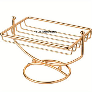 Porte-savon ovale en acier inoxydable brillant pour salle de bain, hôtel, maison, à poser sur le comptoir - Product Image 5