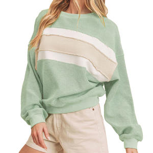 Jersey de algodón de manga larga personalizado al por mayor, Sudadera de cuello con capucha de buena calidad, patrón sólido, técnica de lavado ácido, bordado - Product Image 1